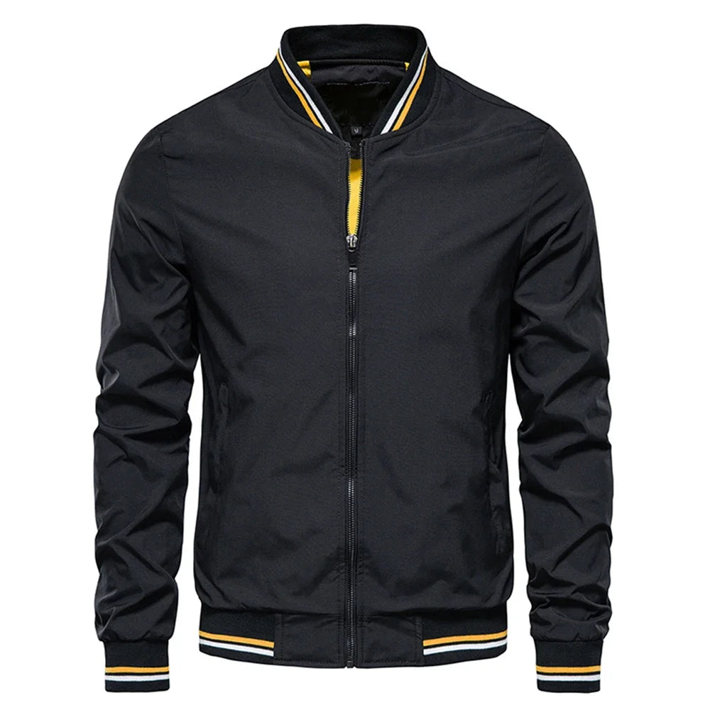 Spring Summer Bomber Jacket Men Black Casual Slim Fit Baseball Mens Jackets New Autumn Fashion High Quality Windbreaker Tracksui