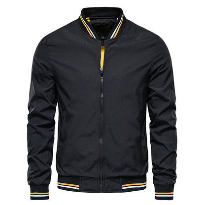 Spring Summer Bomber Jacket Men Black Casual Slim Fit Baseball Mens Jackets New Autumn Fashion High Quality Windbreaker Tracksui