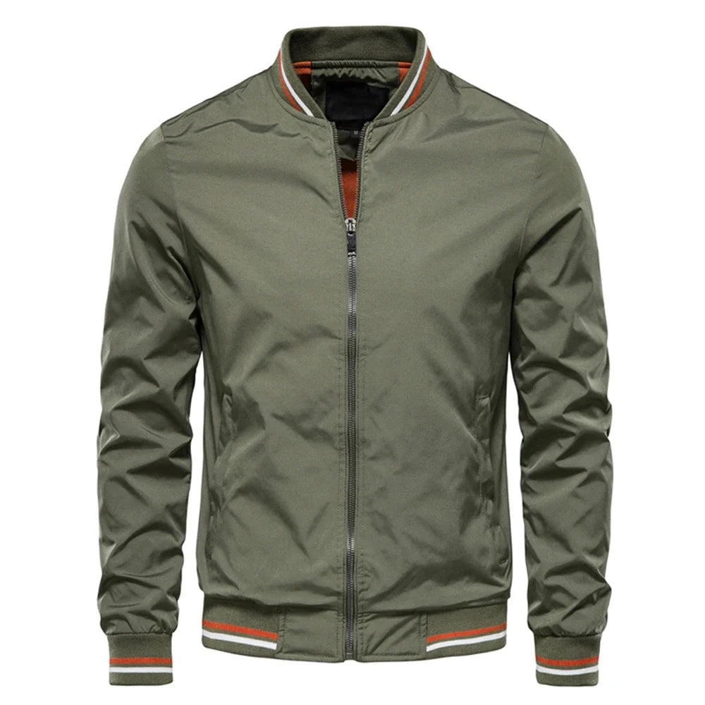 Spring Summer Bomber Jacket Men Black Casual Slim Fit Baseball Mens Jackets New Autumn Fashion High Quality Windbreaker Tracksui
