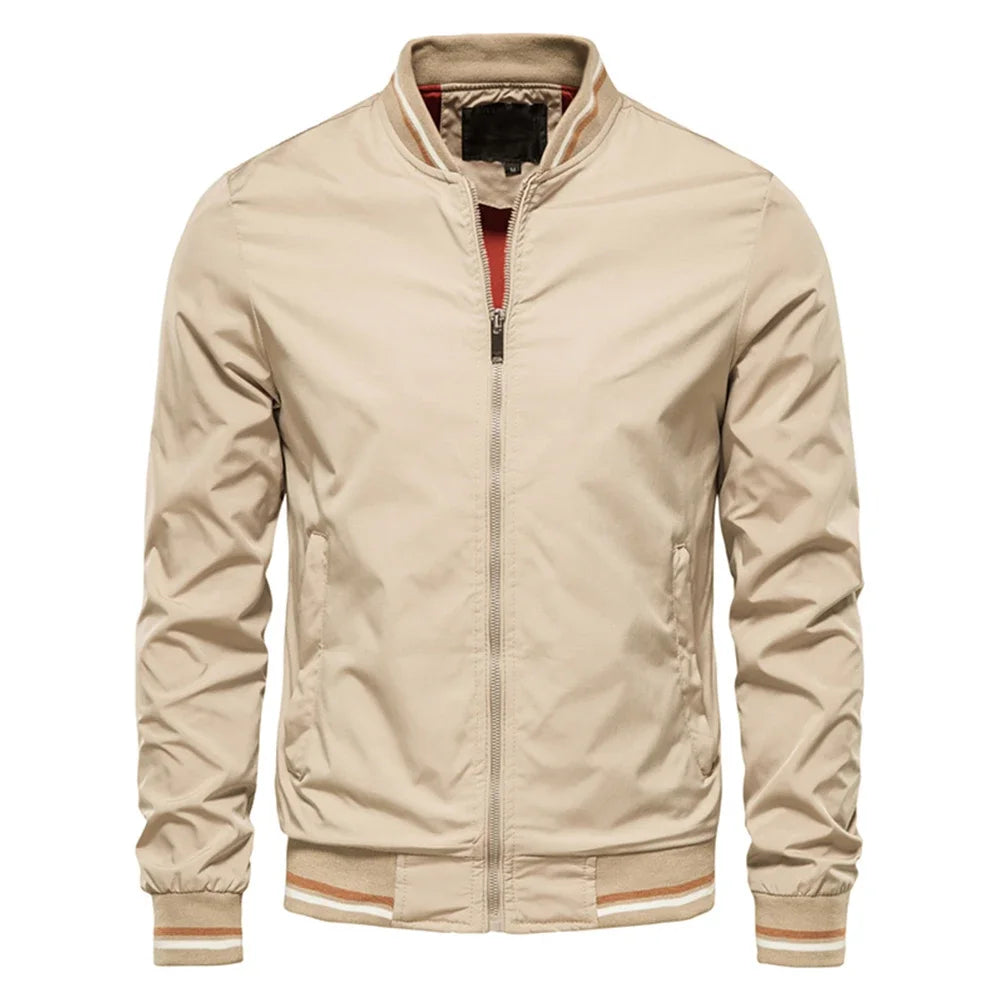 Spring Summer Bomber Jacket Men Black Casual Slim Fit Baseball Mens Jackets New Autumn Fashion High Quality Windbreaker Tracksui