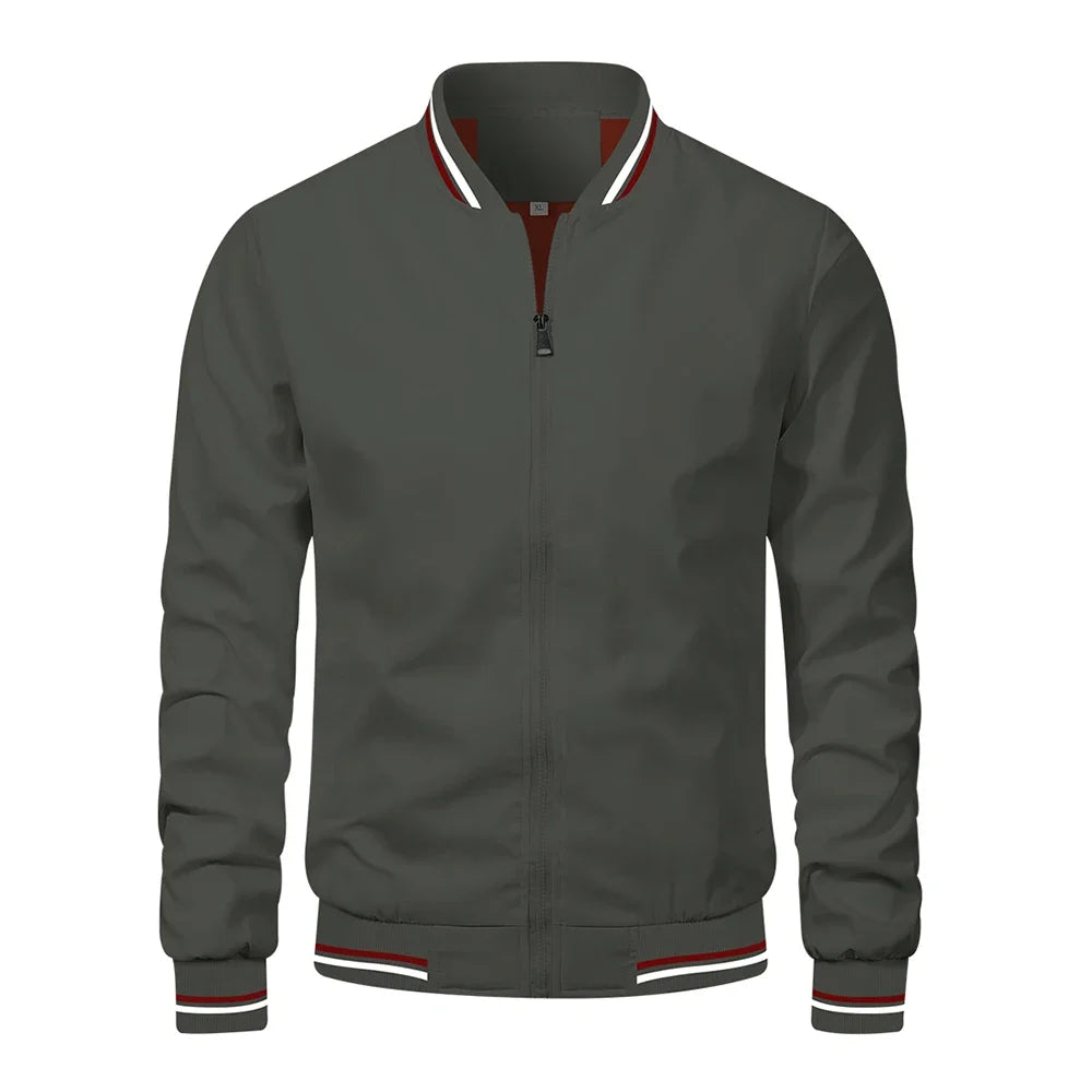 Spring Summer Bomber Jacket Men Black Casual Slim Fit Baseball Mens Jackets New Autumn Fashion High Quality Windbreaker Tracksui